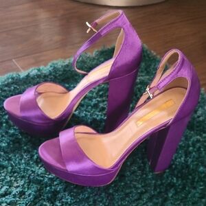 Liliana Vibrant Purple Platform Heels